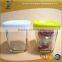 150ml Square glass pudding bottle candle jar