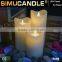 Home Decoration Flameless LED Real Wax Candle with Moving Flame, with USA and EU Patent