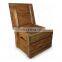 Vintage used wood crate decorative storage for wine