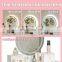 Makeup Dressing Table with Lighted LED Touch Screen Dimming Round Mirror