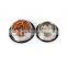 2 in 1 cute sublimation acrylic gold adjustable ceramic modern elevated luxury portable silicone slow feed dog bowl