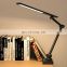 Flexible Arm 3 Color Mode Touch Control Clamp On Desk Lamp Rechargeable Eye-Caring Stepless Dimmable Led Desk Lamp With Clamp