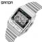 Sanda 2007 Own Your Design LED Digital Watches Stainless Steel Waterproof Luxury Men Watch Custom