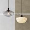 Nordic Glass Pendant Lamp For Restaurant Creative Minimalist Chandelier Bar Table Tea Room Bedside Single Head LED Hanging Light