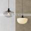 Nordic Glass Pendant Lamp For Restaurant Creative Minimalist Chandelier Bar Table Tea Room Bedside Single Head LED Hanging Light