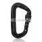 JRSGS Custom Small 12KN/5KN Safety Snap Hook Clip logo Screw Locking Aluminum Alloy Carabiner