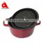 Wholesale hot pot enamel cast iron food warmer casserole
