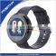 Famous Brand Round Dial Smart Watch with Genuine Leather Band Bluetooth