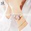 SHENGKE Creative Geometric Figure Dial Watch K0117L Woman Beautiful Watch Wrist Luxury Pink Sweet Maiden Handwatch