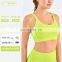 Wholesale Cover Auxiliary Breasts Ruched Stretch Sports Bra With Cross Back Fitness Women