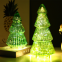 Artifical Led Lighted Glass Christmas Tree Christmas Ornaments Personalized Color Changing Led Glass Christmas Tree