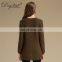 Autumn Winter New Style 100% Cashmere Sweater Knitted Long Crew Neck Chinese Style Anti-Shrink Solid OEM Service Available