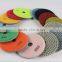 Concrete dry polishing pad