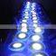 3+3W double color blue light round color change led panel light 6w round lighting led