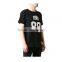 Small Qty Custom O-neck Men Number Printing T-shirt in Black