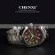 New Design Rectangular Roman Number Stainless Starp Wrist And Rose Gold Watch for Men 012CMR