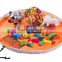 Portable large size toy storage bag children play mat toys organizer bag