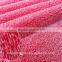 red cationic pv plush fabric