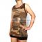 OEM Service sport camouflage t shirts beautiful sexy vest for women