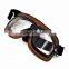 BJ-GT-009 Adjustable Headband Clear Lens Leather Goggles Motocross