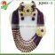 JQ005-5 Charming Women Orange Jewelry Display Set For Party Necklace