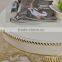 Europe Gorgeous and exquisite white wood round coffee table and end table set