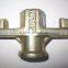 Formwork Galvanized Tie Rod Casting iron wing Nut 15 / 17mm