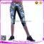 2016 New Design Workout Plus Size Fat Women Capri Pants