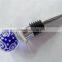 Popular blue glass ball design Bottle Wine Stopper