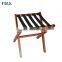 duralble foldable solid wood hotel luggage rack