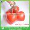 Advertising Logo PU Heart Shape Stress Ball Key Rings