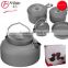 Hot sale 5 piece lightweight outdoor camping cookware set Backpacking Hiking Travel Picnic Cookware Outdoor Cookware kits