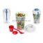 2015 Hot selling Plastic Salad Shaker cupsWith Dressing Container Fork