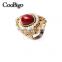 Fashion Jewelry Zinc Alloy Imitation Pearl Ring Vintage Style Women Party Show Gift Dresses Apparel Promotion Accessories