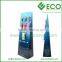 Retail Supermarket Floor Hanging Display Stand For Towel, Hook Display Stand