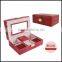 European top grade fine double layer PU jewelry bo antique leather jewelry bo fashion high-end jewelry bo