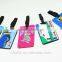 Funny and novelty PVC embossed custom luggage tag/ hard plastic/blank buggage tag
