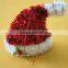 3D 13X10X5 PET classic Santa Hat Christmas hanging decoration