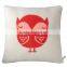 16x16cm home custom owl pattern cushion