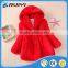winter faux fur clothing girl faux fur coat with hood