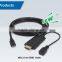 HIGH QUALITY 4Kx2K (3D supported), MHL3.0 Micro USB TO HDM I Adapter Cable for Samsung S4/S5