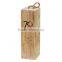 Made in china handmade unfinished custom cheap paulownia single wooden wine gift box