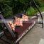 Luxury garden rattan swing hammock with canopy