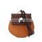 Leisure vintage brown series mini circle shape desinger bag women crossbody brown bag