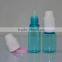 10ml amber blue clear PET bottle with child evident cap