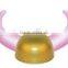 Golden Warrior Plastic Viking Helmet with Light Up Horns