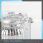 Hot Sale Hanging Silver Mercury Glass Votives Tealight Holder Ribbed Glass Jars For Candle