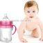 best selling uv glass/silicone baby feeding bottle