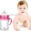 new products 2015 silicone sleeve dr brown glass water baby bottle