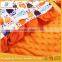 Personalized Owl Orange Ruffled Baby Blanket In Handmade